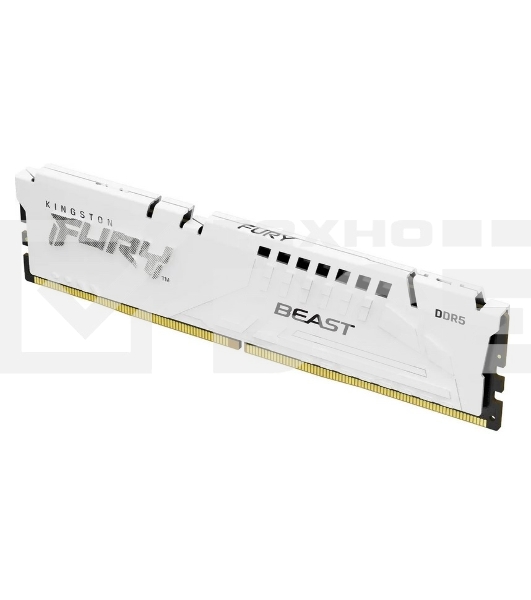 Оперативная память Kingston Fury Beast, DDR5, 16GB (1x16GB), 5200MHz, CL36, с радиатором, белый