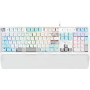 Клавиатура A4Tech Bloody S515R механическая белый USB for gamer LED (подставка для запястий) (S515R ICY WHITE)