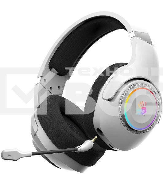 Наушники с микрофоном A4Tech Bloody GR270 белый 1.5м мониторные BT/Radio оголовье (GR270)