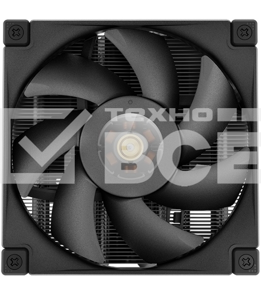 Кулер для процессора DEEPCOOL AN400 черный, 92 мм, алюминий/медь, 2950 об/мин, 23.2 дБ, 4 pin, 150 Вт, 52.5 мм