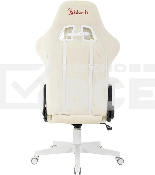 Кресло игровое A4Tech Bloody GC-570 белый, сиденье белый с подголов. крестов. пластик, пластик белый