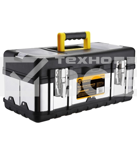 Ящик для инструментов пластиковый с металлическими вставками DEKO RDKTB30 (41х21.5х18.5см)