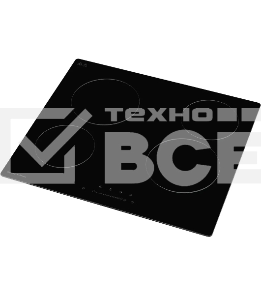 Электрическая варочная панель Zigmund & Shtain CN 42.6 B Hi-Light, независимая, черный