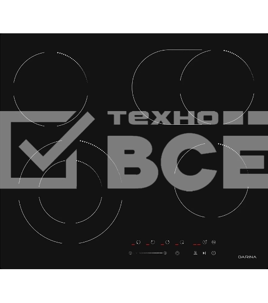 Электрическая варочная поверхность Darina 6Р Е328 B черный