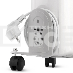 Масляный обогреватель Vitek VT-1708 W (7 секций) белый, 1500 Вт, 20 м2, термостат, фото3