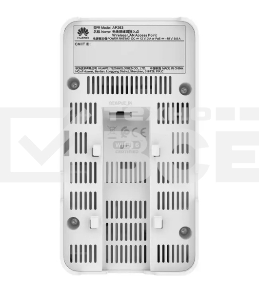 Точка доступа Wi-Fi Huawei Wall-plate AP263, Wi-Fi 6, indoor, Dual Radio(2.4G/5GHz), 2*2/2*2 MU-MIMO, 1*GE Base-T, 1*GE Base-T, BLE, USB, internal smart antennas