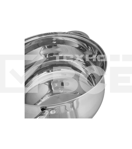 Кастрюля WEBBER BE-352/2 2,8 л, из нержавеющей стали со стеклянной крышкой