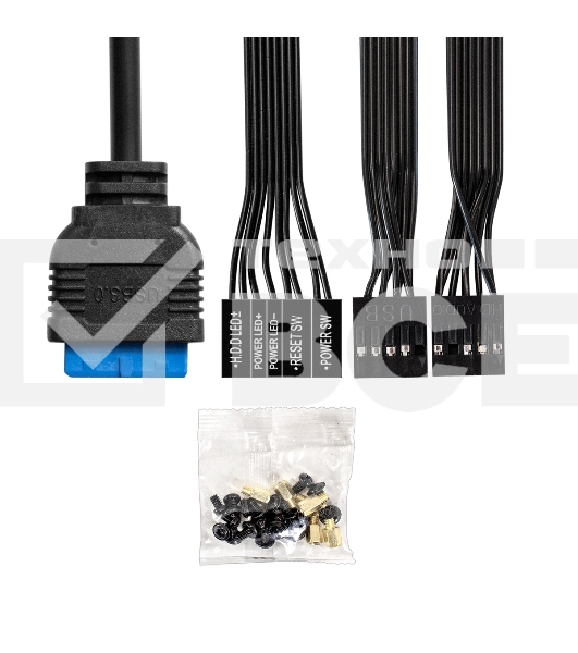 Компьютерный корпус Minitower ExeGate BAA-303MU-UNS400 (mATX, БП UNS400 с вент. 12см, 2*USB+1*USB 3.0, HD Audio, черный)