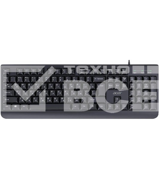 Клавиатура проводная Acer OKW400 черный USB Multimedia (ZL.KBDEE.01C) кабель 1.8м