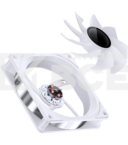 Вентилятор для корпуса JONSBO FR-606WR Reverse (120x120x25мм, 4-pin PWM, ARGb, 35.99CFM, 26.5dBA, 1500RPM, белый)