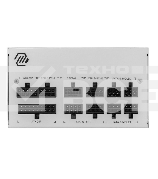 Блок питания MSI MAG A850GL PCIE5 WHITE, 850W, 80 PLUS Gold, полностью модульный, ATX 3.0, PCIE5, RTL белый