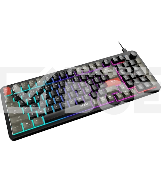 Клавиатура MSI GK110 черный/серый USB for gamer LED (S11-04RU258-HH9)