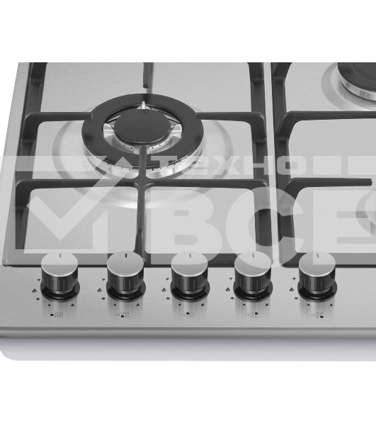 Газовая панель Maunfeld EGHS.95.33CS/G, 5 конфорок, нержавеющая сталь, серебристый