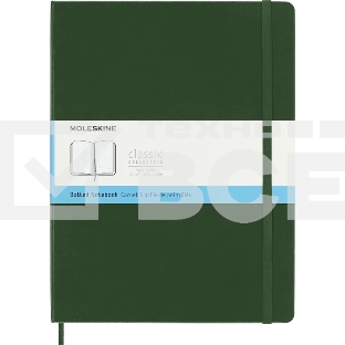 Блокнот Moleskine CLASSIC QP093K15 XLarge 190х250 мм 192 стр. пунктир твердая обложка зеленый