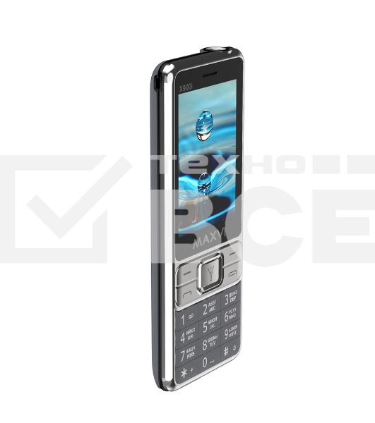 Мобильный телефон Maxvi X900i серый