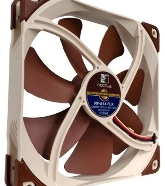 Вентилятор корпусной Noctua NF-A14 FLX, 140 мм, 1200 об/мин, 17.9 дБ, 3-pin, без подсветки