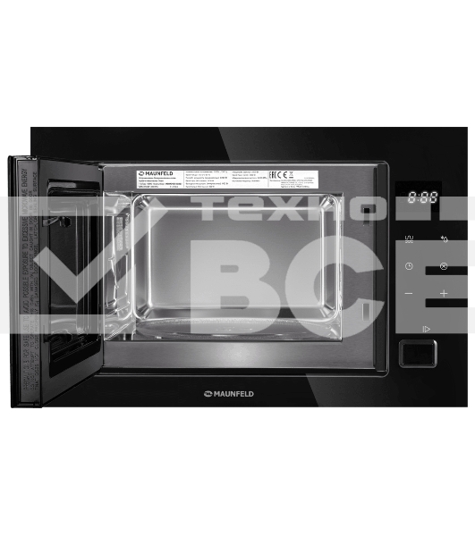 Микроволновая печь встраиваемая Maunfeld MBMO925SGB11 черный, 25 л, 1000 Вт, переключатели - сенсор