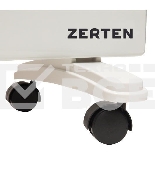 Конвектор Zerten ZL-15 белый, 1500 Вт, 20 м2, термостат