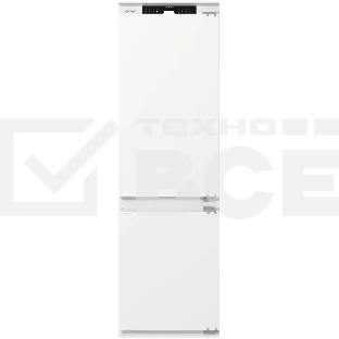 Встраиваемый холодильник Gorenje NRKI517141 белый двухкамерный 175/68 л морозилка снизу, No Frost
