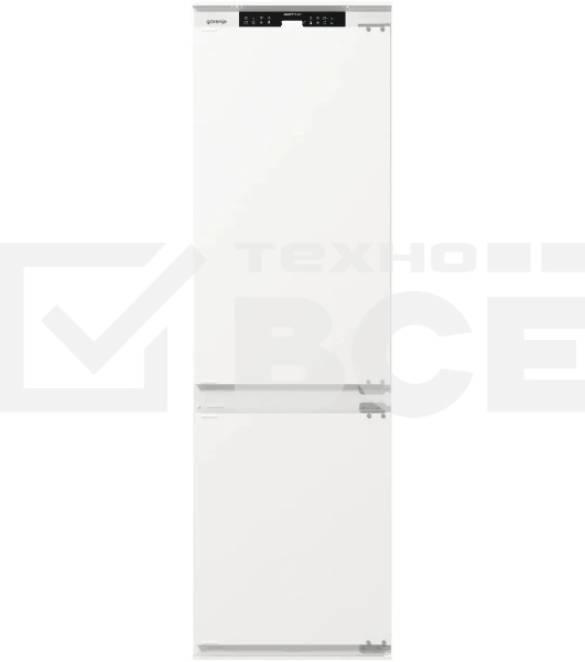 Встраиваемый холодильник Gorenje NRKI517141 белый двухкамерный 175/68 л морозилка снизу, No Frost