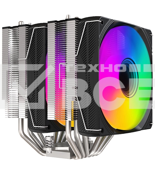 Кулер GMNG GG-CPC250-ARGB1 ARGB черный 120мм алюминий+медь 1600rpm 32db 4-pin 250W 152мм