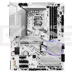 Материнская плата ASRock Z890 Pro RS WiFi White, LGA 1851, Intel Z890, 4xDDR5, 4xSATA, 4xM.2, 1xPCIe 5.0 x16, 2xPCIe 4.0 x16, 1xPCIe x1, 2xUSB-C Thunderbolt 4, 4xUSB-A 3.2 Gen 1, 1xUSB-A 3.2 Gen 2, 1xHDMI, 1xDP, 1x2.5Gb LAN, 5x3.5 мм, 7.1, ATX, фото 1