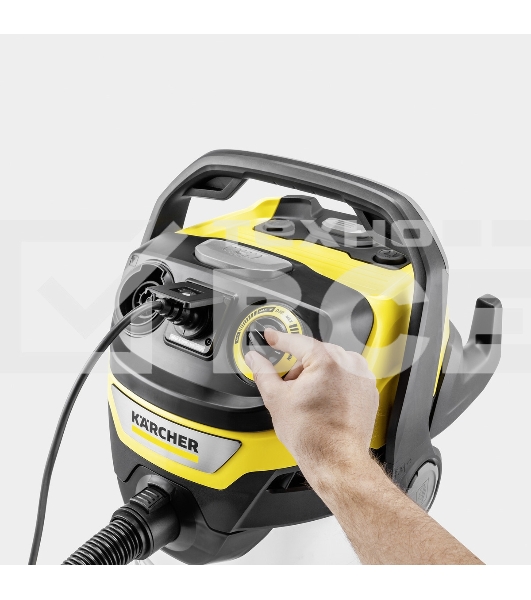Строительный пылесос Karcher WD 6 P S V-30/8/35/T (YSY) желтый, 300/1300 Вт, уборка сухая/сбор воды, пылесборник мешок/контейнер, 30 л