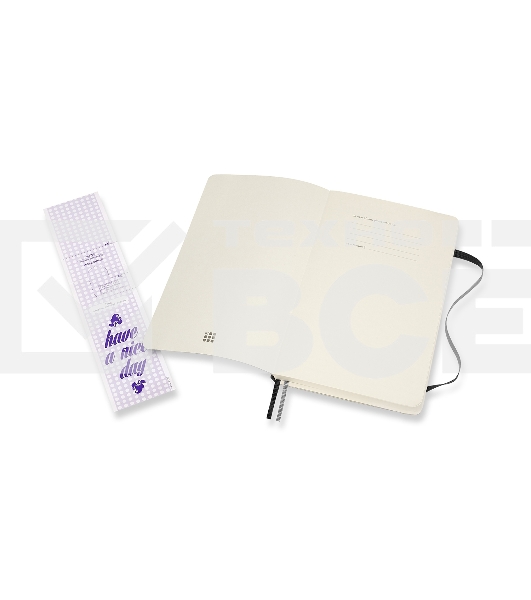 Блокнот Moleskine CLASSIC SOFT EXPENDED QP616EXP Large 130х210мм, 400 страниц, линейка, мягкая обложка, черный