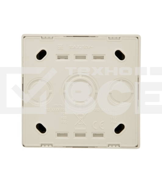 Выключатель 2-кл. ОП LETO крем LEZARD 752-0300-101