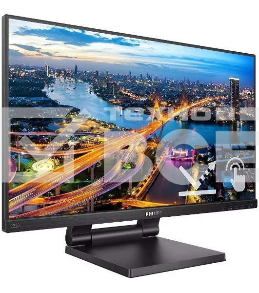 Монитор 21,5' Philips 222B1TC IPS 1920x1080, 75 Гц, 4 мс, 16:9, 250 кд/м2, 1xHDMI, 1хDP, 1xVGA, черный, сенсорный