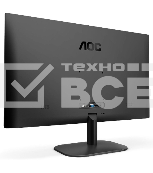 Монитор 27' AOC 27B2AM, VA 1920x1080, 75 Гц, 4 мс, 16:9, 250 кд/м², 1xHDMI, 1xVGA, 1x3.5 мм, черный