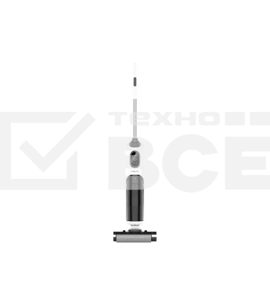 Пылесос вертикальный GARLYN Aqua Base 3 белый/черный, питание от аккумулятора, 170 Вт, уборка сухая/влажная, пылесборник 0.4 л