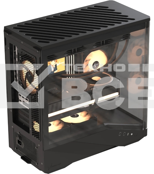 Компьютерный корпус Formula V Line Crystal U9 PA Black, ATX, TYPE-C*1, USB3.0*2, Curved Glass, SIDE 3x PERFORMANCE ARGB, REAR 1x PERFORMANCE ARGB