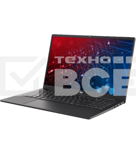 Ноутбук IRU Strato 15ALID5 Core i5 1235U 16Gb SSD512Gb Intel UHD Graphics 15.6' IPS FHD (1920x1080) FreeDOS black WiFi BT Cam 6000mAh (2148030)