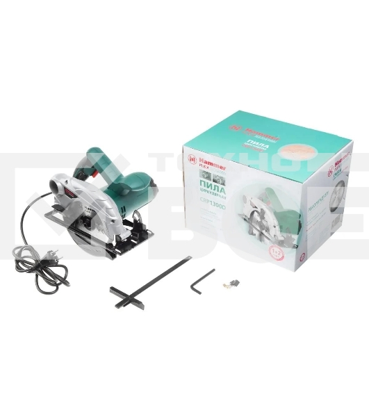 Пила циркулярная Haммer Flex CRP1300D [324901] 1300Вт 4700об/мин 160 x 20мм макс.пропил 55мм