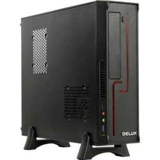 Корпус mATX Delux H308 черный, БП 300W, USB 3.0, audio