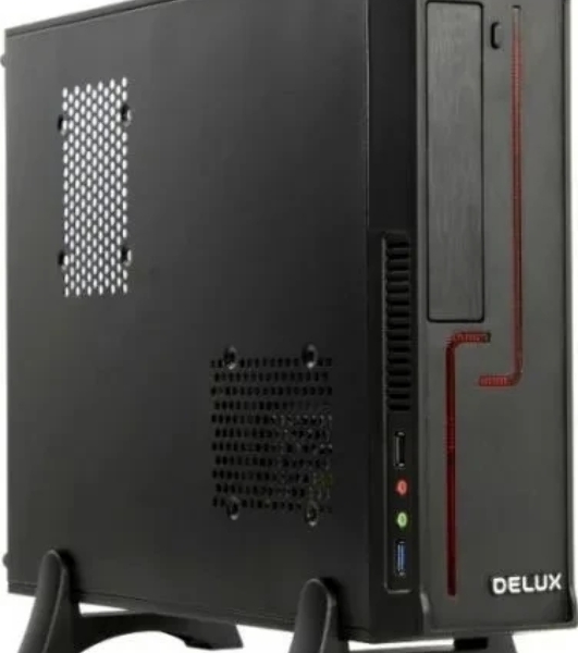 Корпус mATX Delux H308 черный, БП 300W, USB 3.0, audio