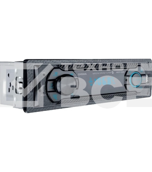 Автомагнитола Digma MCP-226B, 1 DIN, USB Type-A, AUX