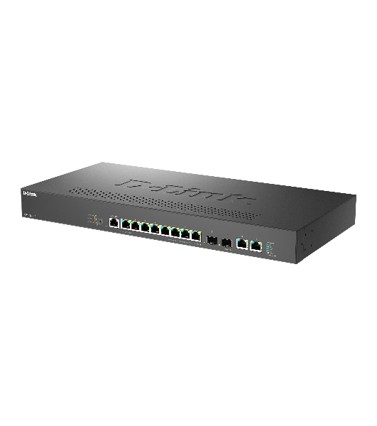 Коммутатор D-Link DMS-1250-12TP/A1A/6KV, 8×2.5 Гбит/с + 2×10 Гбит/с Base-T + 2×10 Гбит/с SFP+, управляемый