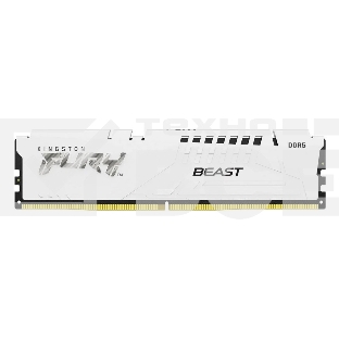 Оперативная память Kingston Fury Beast, DDR5, 16GB (1x16GB), 5200MHz, CL36, с радиатором, белый