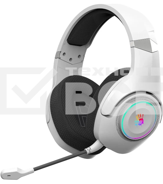 Наушники с микрофоном A4Tech Bloody GR270 белый 1.5м мониторные BT/Radio оголовье (GR270)