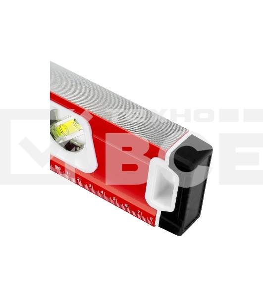 Уровень алюминиевый Matrix, магнит фрезеров 3 глазка 2 комп, рукоятки, 1000 мм