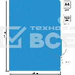 Папка-уголок Silwerhof Eco тисненый A4 пластик 0.12мм синий, фото3