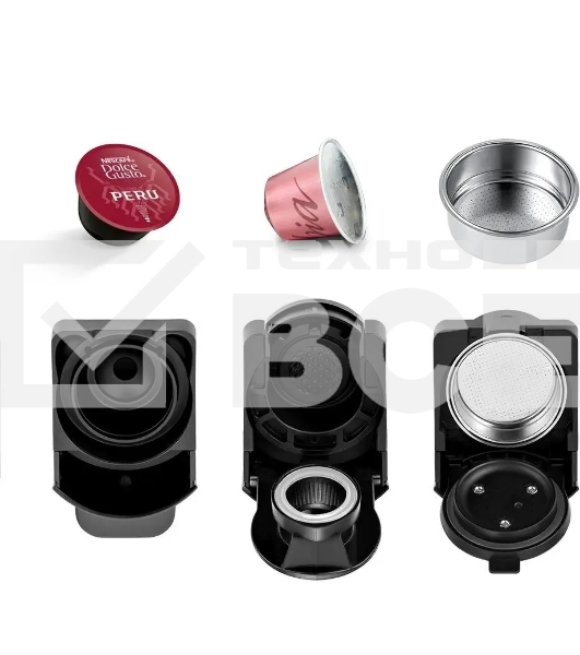 Кофемашина Kitfort КТ-7105-1 1450Вт черный/фиолетовый