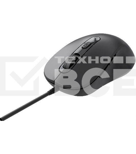 Мышь проводная Oklick 211M черный, 2400 dpi, USB, кнопки - 6