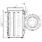 Стиральная машина Атлант СМА 80С1214-CA-02 белая, загрузка фронтальная 8кг, 1200 об/мин., класс: A, фото2