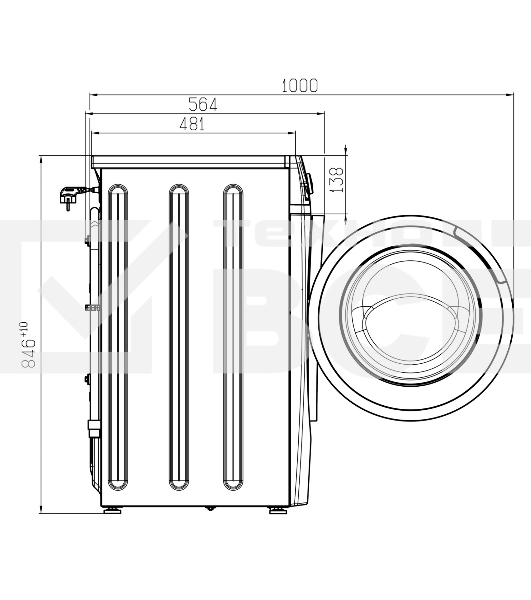 Стиральная машина Атлант СМА 80С1214-CA-02 белая, загрузка фронтальная 8кг, 1200 об/мин., класс: A
