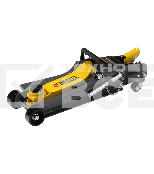 Домкрат гидравлический подкатной с фиксатором Denzel 2,5 т, 85-385 мм