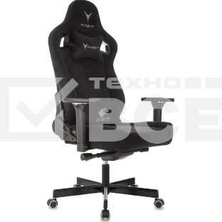 Кресло игровое Knight Hunter черный, Alfa Black крестов. металл