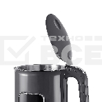 Чайник электрический Korting Чайник электрический Korting, объем 1.7 л, электронное управление, цифровой дисплей, 5 температурных режимов, автоотключение, серый, фото4